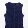 Vestido midi vaquero sencillo sin mangas, de estilo europeo y americano, de la marca independiente AliExpress.
