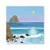 Pintura Decorativa Minimalista Paisaje Marino Azul Curativo Estilo Nórdico Hotel Alojamiento en Casa Sala de Estar Dormitorio Entrada Arte de Pared Estilo Ins