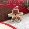 Nuevo Clip Festivo de Santa Claus Pasador de Muñeco de Nieve Pinza de Tiburón de Hombre de Jengibre Accesorios para el Cabello Atmosféricos Pinza Mediana para el Cabello
