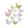 Adhesivos de Pared de Mariposas Estéreo 3D Decorativos de Alta Gama Autoadhesivos para Hogar Boda Festival Diseño Hogar Vacaciones Adhesivos Creativos