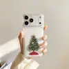 Capa de celular Boneco de Neve Árvore de Natal adequada para iPhone 17 Pro Max, 13, Apple 16, personalizada 18, nova 15, rígida 14