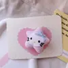Pinza para el pelo de tela con forma de estrella de cinco puntas HD3240A015 con lazo de cuadros, Pinza para flequillo y Pinza lateral de estilo lindo y femenino