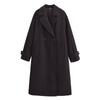 Comércio Exterior Transfronteiriço da Amazon Roupas Femininas Europeias e Americanas Outono e Inverno 2024 Nova Moda de Rua Casaco Trench Coat de Lã Casaco Casaco
