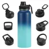 Termo Espacial Transfronterizo Taza Aislada 304 18oz 22oz 25oz Conserva el Frío Vacío Botella de Agua para Deportes al Aire Libre Enfriador de Hielo 32oz