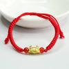 Pulsera de Ágata Roja Natural Guan Yu Pulsera de Cuentas de Dragón Dumpling Joyería de Año del Zodíaco Venta al por Mayor Dropshipping S3122904