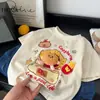 Camiseta de Manga Corta de Verano para Niños con Muñeca 3D Estilo Nuevo Versión Coreana Holgada Camiseta Superior de Dibujos Animados Camiseta Base de Moda