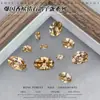 Decoraciones para Uñas de Zirconia Premium con Forma de Huevo de Paloma Color Champán, Rhinestones para Uñas Irregulares Ovalados Puntiagudos Deslumbrantes Maillard al por Mayor