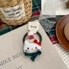 Calcetines Navideños Nuevos de Invierno de Dibujos Animados Banda para el Pelo de Gato Linda Banda para el Pelo de Corazón Infantil Accesorios para el Pelo Banda Elástica Alta Cuerda para el Pelo