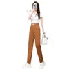 Calça Casual Slim Fit Primavera/Verão Novo Estilo Tendência Versátil Cintura Alta Solta Afinando Calça Harem