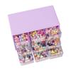 Kulomi infantil faça você mesmo terno feito à mão pulseira de contas esmaltadas joias brinquedo de menina merlot presente infantil