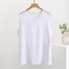Chaleco de Algodón y Seda para Hombres de Mediana Edad y Mayores Pijama Camiseta sin Mangas para Casa Pijama de Algodón Artificial Delgado Talla Grande Sudadera