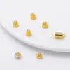 Fivela Magnética de Bola de Cobre Preenchida com Ouro 18K que Preserva a Cor Fivela Magnética Redonda Pulseira Colar Conexão de Pulseira Fivela de Acabamento DIY