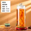 Botella de Vino Cilíndrica Delgada, Botella de Vidrio Espeso sin Plomo, Botellas de 2.5 kg a 15 kg, para Ginseng, Cuerno de Ciervo, Hierbas Medicinales, Vino de Frutas