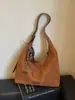 Bolso de Terciopelo Gamuzado para Mujer 2026 Nuevo Otoño Súper Caliente Retro Estampado de Leopardo Bolso de Hombro Bolsa de Mano Tote de Gran Capacidad para Viajes