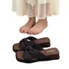 Sandalias Slip-On de Estilo Francés con Suela Gruesa para Aumentar la Altura para Mujer, Nuevo Modelo Verano 2026, Estilo Vacaciones de Hada, Adecuadas para Combinar con Vestidos, Sandalias de Playa