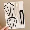 Pasador de Pelo en Forma de U con Perlas para Mujer, Pinza para Moño, Herramienta de Peinado, Pasador Fijo, Nuevo Estilo Chino, Accesorio de Cabello de Alta Gama