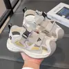 Zapatos Deportivos de Playa 2026 Velcro Verano Niños Malla Transpirable Antideslizante Sandalias de Suela Blanda con Puntera para Niños Nuevo Estilo