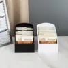 Caja de almacenamiento para bolsas de azúcar acrílica caja organizadora para bolsas de condimentos de café caja de almacenamiento de clasificación para bolsas de azúcar de tienda de té con leche bolas de leche
