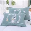 Toalla de Almohada Grande Algodón Par Tres Capas Gasa Adulto Cabeza de Almohada Pañuelo de Cabeza Remate Absorbente de Sudor Parejas Estilo Europeo Toalla de Almohada