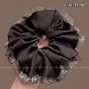 Ligas para el cabello estilo coreano, ligeras, con estampado de leopardo, elásticos para el cabello retro extragrandes, bandas elásticas para el cabello muy elásticas, scrunchies de moda para mujer
