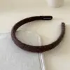 Nueva Diadema de Punto de Lana Estrecha para Otoño e Invierno Accesorio Versátil para el Cabello Diadema de Moda para Exteriores