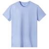 Dropshipping Camiseta de Algodão Puro 180g Tricotada de Manga Curta Primavera e Verão Marca da Moda Branco Puro Gola Redonda Manga Curta Camiseta Básica para Casais