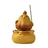 Adorno de Mascota de Té de Arcilla Púrpura Dehua, Juguete de Té Animal Pixiu del Zodiaco, Soporte para Incienso, Mascota de Té Pequeña que Cambia de Color