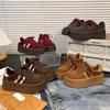 Zapatos de Entrenamiento Moral con Suela Gruesa Estilo Retro para Mujer 2025 Otoño e Invierno Nuevos Zapatos Deportivos y de Ocio Zapatos de Plataforma