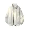 Ropa de principios de primavera empalme de color contrastante chaqueta cortavientos de trabajo para hombre suelta casual deportiva estilo primavera y otoño versátil adelgazante