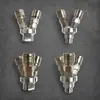 Conector Rápido Pneumático Tipo C 4 Pontos Rosca Interna e Externa Autotravante Redondo Duas Vias Redondo Três Vias Duas Garras Três Garras Conector Pequeno para Bomba de Ar