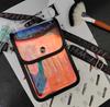 Estilista Moda Tendencia Cadena Acrílica con Bolsa Transparente de Tijeras de Colores con Cubierta para Peluquería Kit Cruzado para Espalda