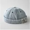 Gorra de Pana Lisa Unisex Retro de Propietario con Flecos en el Ala, Simple Moderna Casual Versátil para Todas las Estaciones
