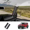 Adequado para 25 modelos de Suzuki Jimny Nomade, painel interno de acabamento do pilar A em couro para decoração do Jimny