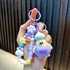 Llavero Cabeza Explosión Gordita Muñeca Linda de Goma Suave Colgante para Mochila Llavero de Coche Máquina de Garra Regalo Pequeño