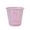 Cubo de basura de plástico recortado para el hogar Sala de estar Dormitorio Cubo de basura de plástico Tapa simple sin tapa Papelera de baño Basura de limpieza