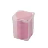 Removedor de Esmalte de Uñas con Forma de Corazón de Colores Caja de Algodón Pegamento para Uñas Toalla Removedora de Esmalte que No Deja Pelusa Hoja de Algodón Exfoliante Producto para Manicura Ahorro de Agua