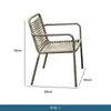 Mesas e Cadeiras de Exterior, Cadeiras de Rattan para Lazer ao Ar Livre no Pátio, Conjunto de Três Peças para Varanda de Jardim de Villa, Mesas e Cadeiras de Rattan à Prova d'Água e de Sol