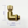 Tapa de Ventilación Reductor de Engranaje de Tornillo para RV Tipo L Ángulo Recto Extendido Tapa Transpirable Tubería de Codo de Escape M10M16