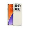 Funda protectora para teléfono móvil de silicona líquida de color puro con protección metálica para lente, adecuada para Xiaomi 15Pro