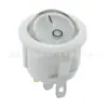 Interruptor Redondo de Barco Kcd1 de Seguridad CQC de 3 Pines y 2 Velocidades Carcasa Blanca Cubierta Transparente con Interruptor Basculante Iluminado