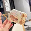 Llavero Creativo de Consola de Videojuegos de Carreras de Coches con Temática de Comida, Lindo Juego de Desafío, Accesorio Colgante para Mochila de Estudiante, Portátil