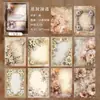 Série de inspiração retrô Material de papel leve Manual de fundo de papel Decoração de material DIY Colagem de notas de jornal