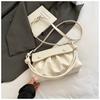 Bolsa Plissada Clássica Japonesa para Mulheres Verão 2026 Nova Bolsa Transversal Casual Bolsa de Ombro Versátil Bolsa Transversal para o Dia a Dia