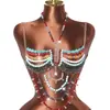 AYJ Cadena Corporal de Acrílico Sexy Hueca Espalda Descubierta Cuello Halter Hecha a Mano con Perlas 25 Transfronteriza Europea y Americana Vietnam Tailandia