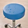 Funda Impermeable y a Prueba de Aceite de Cuero PU para Taburete Redondo Funda para Taburete Redondo Funda para Silla Giratoria Funda Protectora Universal para Silla Giratoria de Bar y Barbería