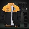 Suéter de primavera y otoño transfronterizo para hombre, traje deportivo juvenil, uniforme de béisbol ajustado, chaqueta de manga larga, estilo coreano para estudiantes