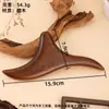 Peine Masajeador Triangular de Sándalo Cabezal Peine Masajeador de Meridianos Sándalo Dorado Peine para Cuero Cabelludo Artefacto de Terapia Capilar Masajeador de Meridianos