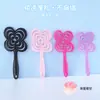 Nuevo Peine Hueco con Forma de Mariposa de Dibujos Animados Lindos Peine para el Cabello de Niñas Peine Masajeador para el Cabello de Doble Uso Seco y Húmedo