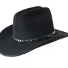 Cinturón de venta caliente transfronterizo sombrero de lana decorativo sombrero de fieltro de oveja estilo mezclilla moda sombrero de fieltro de lana pura para todo