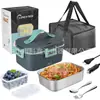 Caixa de Almoço Elétrica Carro Doméstico Dois em Um Isolamento Caixa de Almoço Escritório Artefato de Comida Quente Aquecimento Caixa de Almoço
